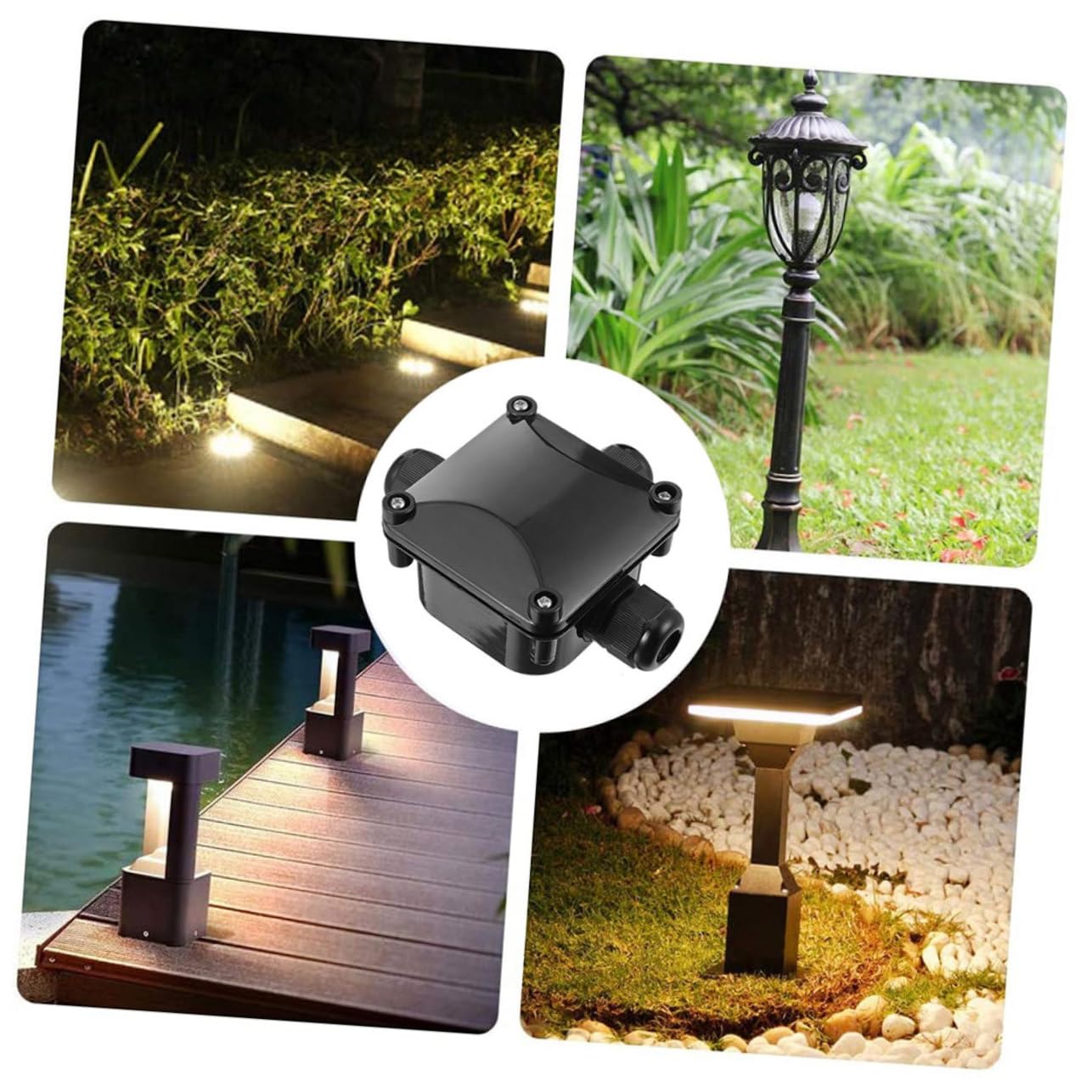 MAGICLULU 3 Set Elettrica Da Esterno Giunzione Stagna Vie Per Impianti Elettrici Accessori Per Illuminazione Da Giardino E Strada Connettori Impermeabili Per Mm² 2 Pezzi*3