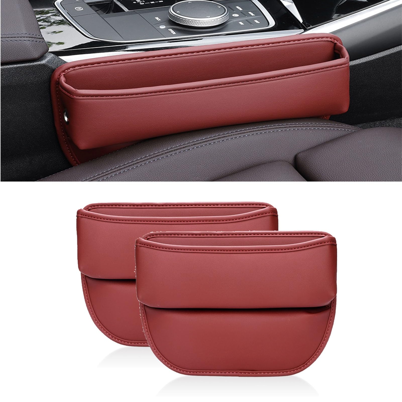 Amazon | 車 収納 適用ホンダ オデッセイRC1 RC2 2016-2019 ~現行 シートサイドポケット 助手席 収納 車 小物入れ  カー用品 便利グッズ 携帯電話 現金 コイン カード 鍵 小物収納 カーシート隙間収納ボックス カー用品 便利グッズ ランキング 運転席+助手席 ...