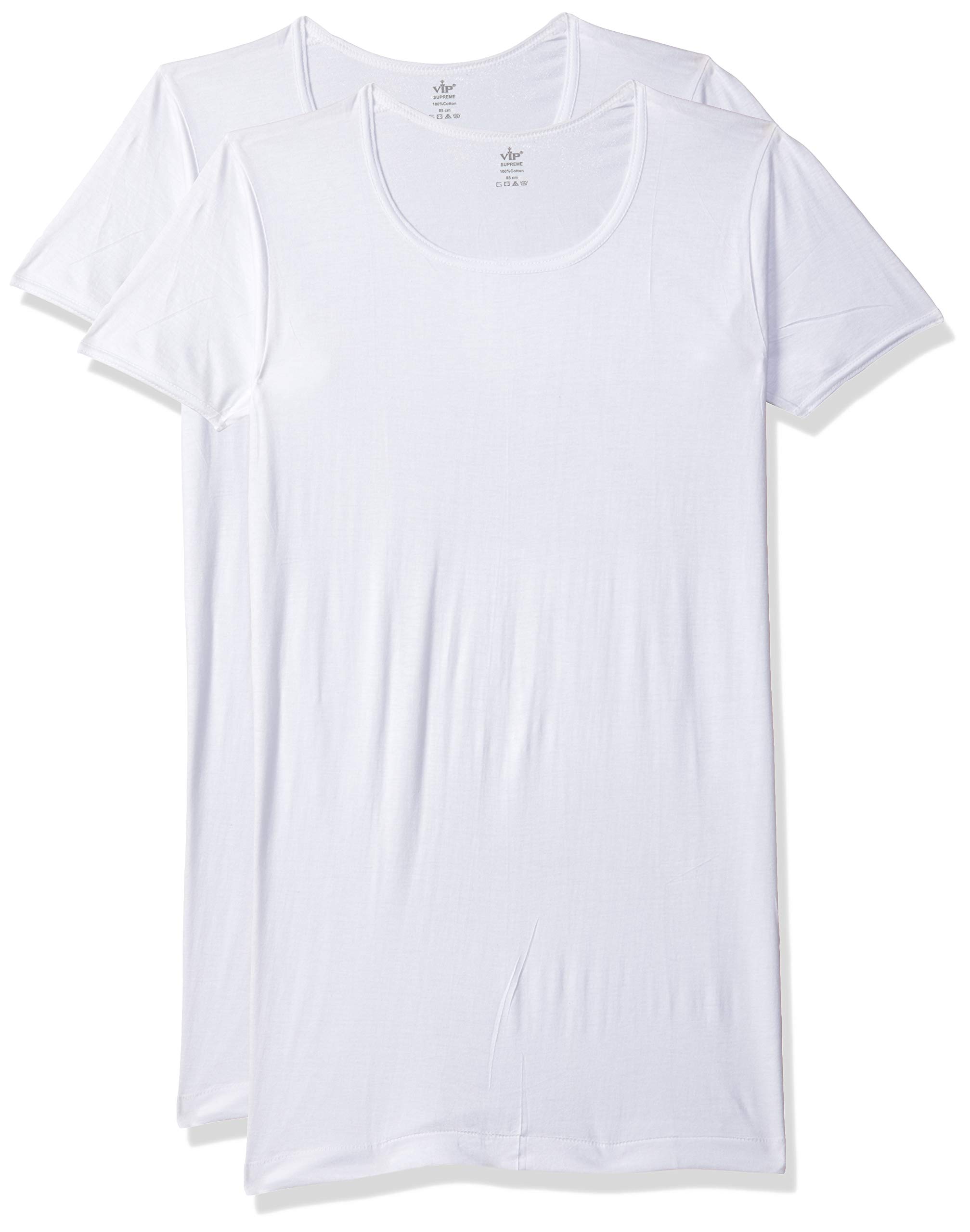 vip Men's Plain Vest (Pack of 2) (95 cm) White-picture-39