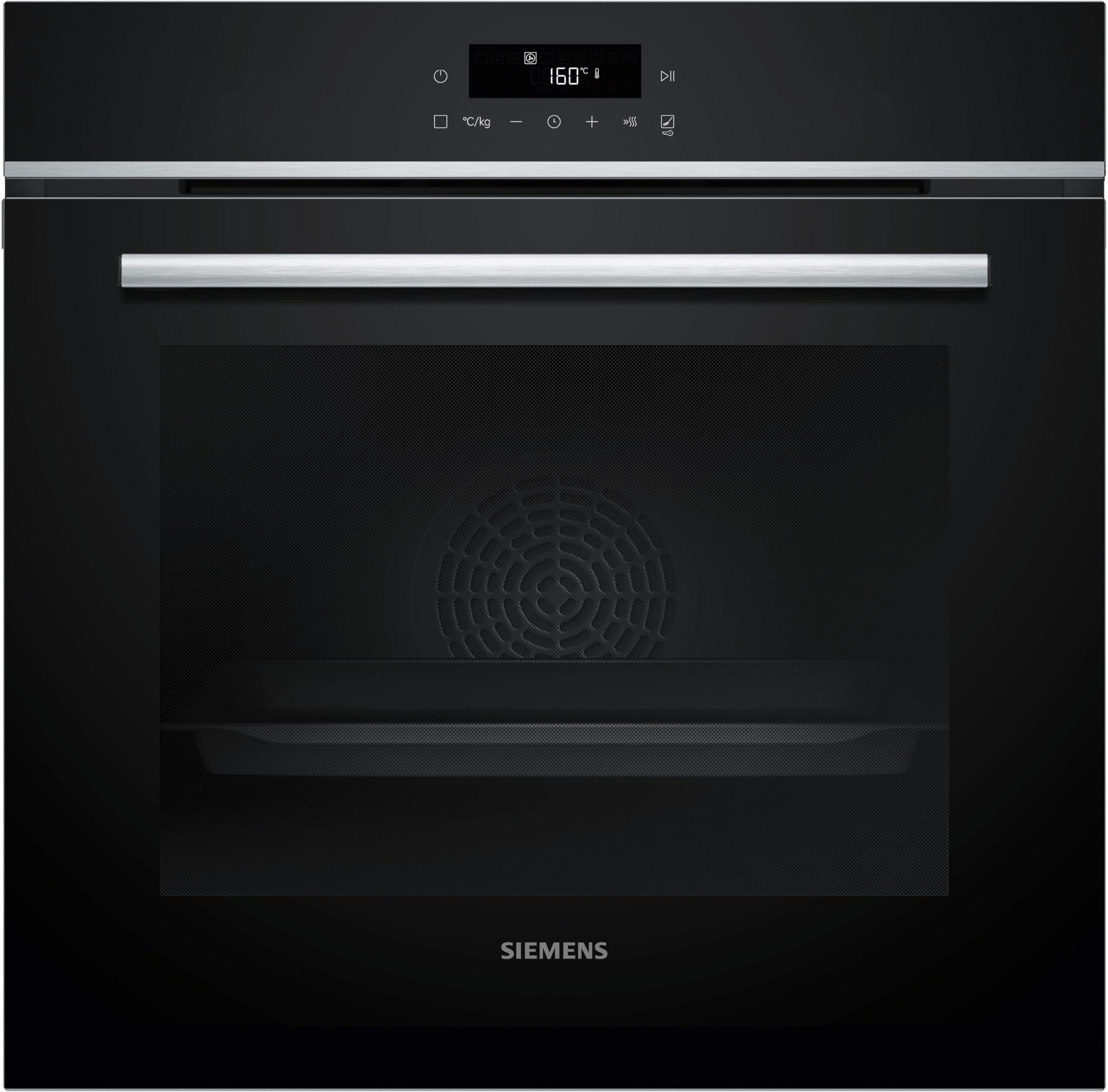 Siemens HB572ABS3, iQ300, Einbau-Backofen 60 x 60 cm, Air Fry, activeClean Pyrolyse Selbstreinigung, LED-Touchbedienung, 3D Heißluft, Schnellaufheizung, cookControl10 Automatikprogramme, Edelstahl