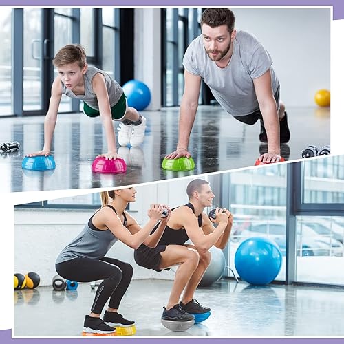 Miniatura 7 de Deekin 12 unidades de equilibrio, disco de equilibrio, equilibrio, piedras de escalón, puntos con 2 bombas, carrera de obstáculos para niños y