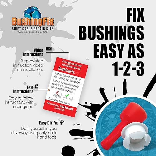 Miniatura 3 de Bushing Fix TB1KIT9 repuesto de bujes – kit de reparación de bujes de cambio de transmisión