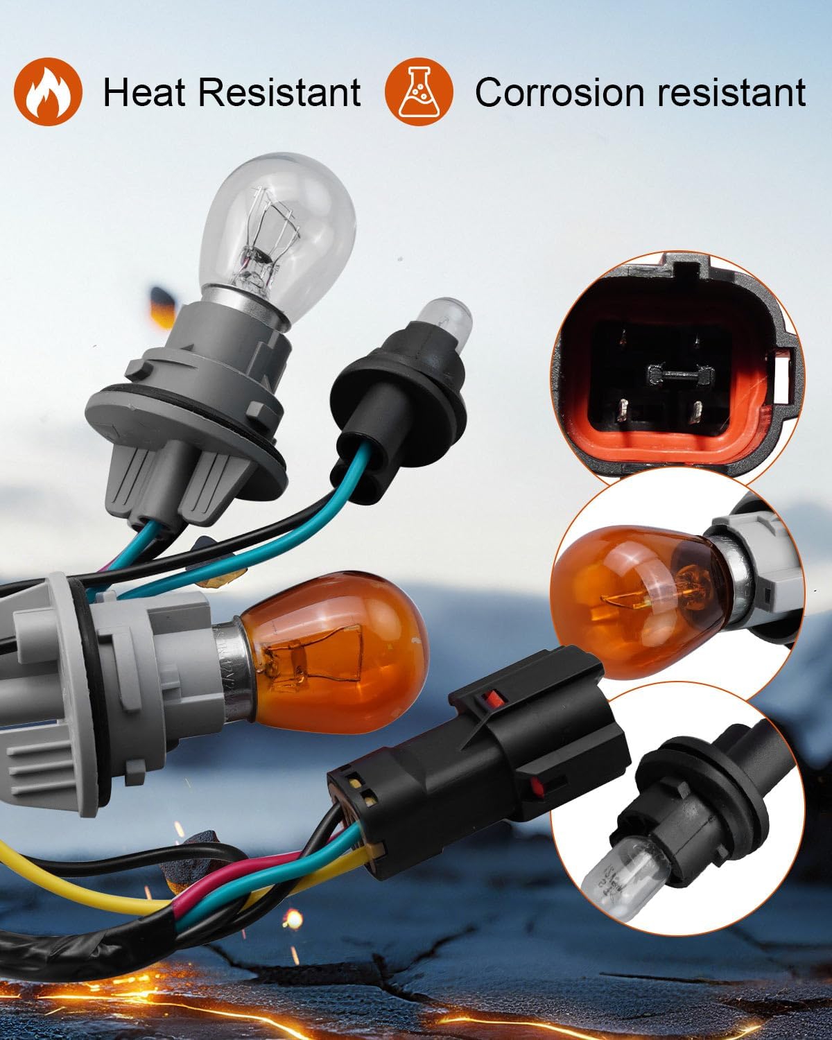 Tail Lamp Socket Fit for Kia Sorento EX L LX SXL, Tail Light Wiring Harness Replace 92480-C6000