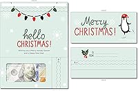 Vista 89 de Tarjeta de boda, con dos aperturas de tira para desgarrar, con ventana de plástico transparente que deja ver dinero, cheques o tarjetas de regalo