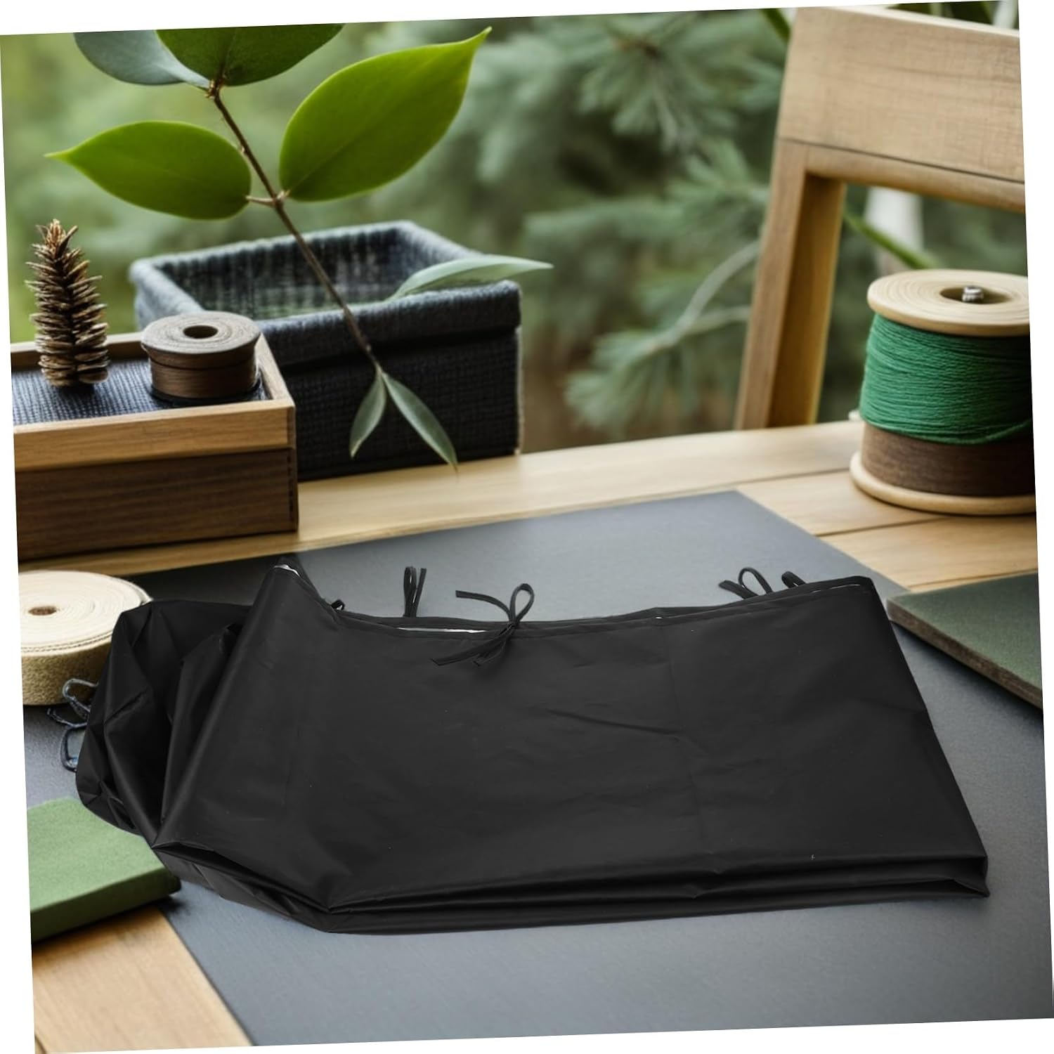 Black Retractable Awning Protective Cover Rv Storage Xmas for Garden