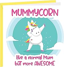 Mummy Mothers Day Card Funny Mother's Day Cards For Mum Joke Unicorn Mothers Day Card From Child Toddler Kid Son or Daughter