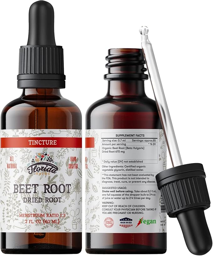 FLORIDA HERBS Beet Root Supplement Liquid Beets Extra