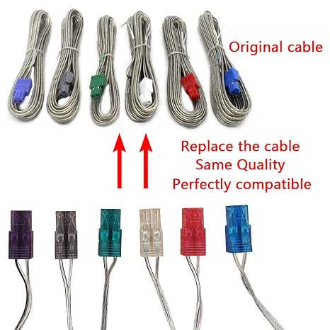 dav Set of 6 Speaker Wire Cord Cable Kit for Sony Speakers hbd