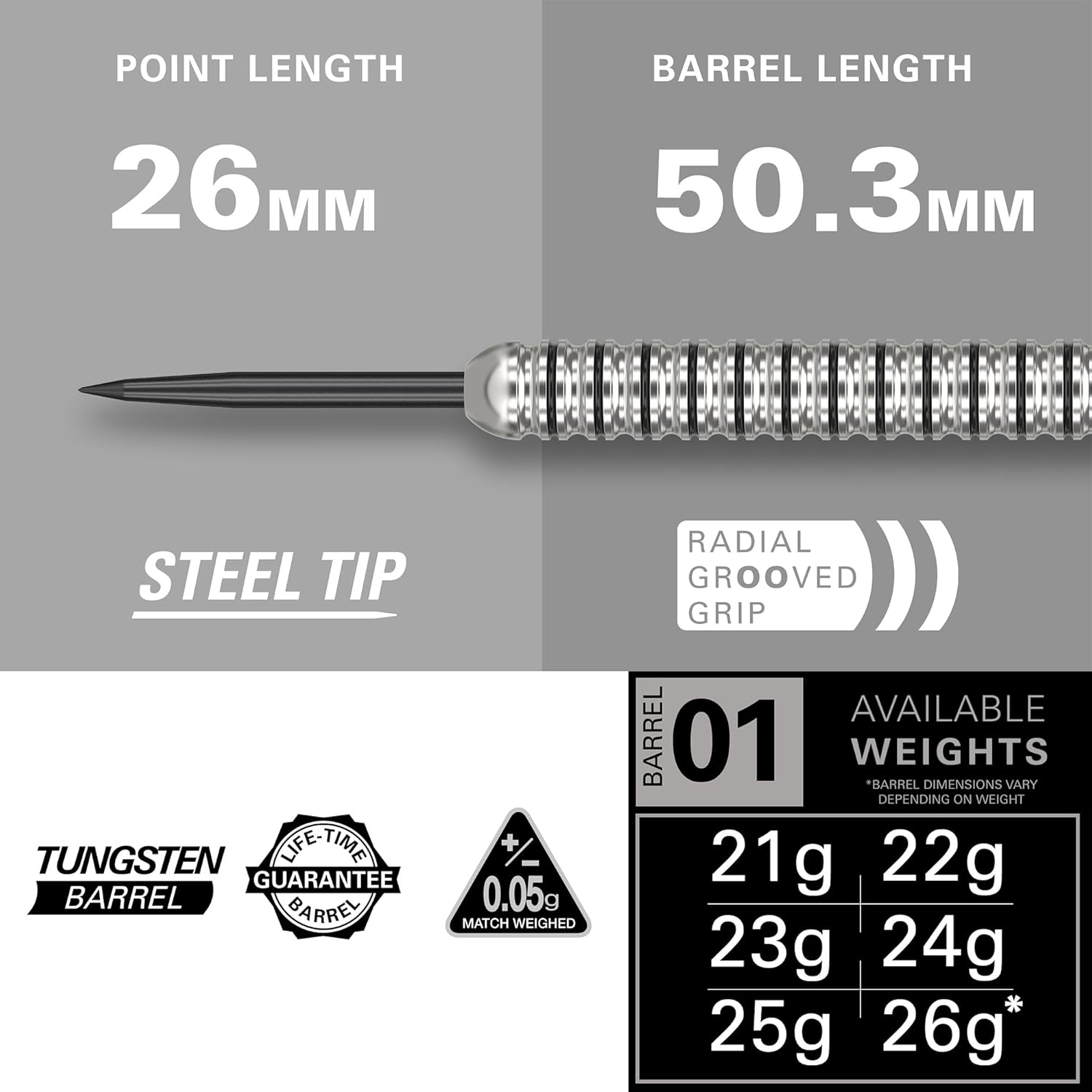 Target Darts Artemis Tungsten Steel Tip Dart Set, 21G/22G/23G/24G/25G/26G | Professional Accessories Dart Kit, Pro Grip Shafts, Pro Ultra Flights, Dart Wallet Included