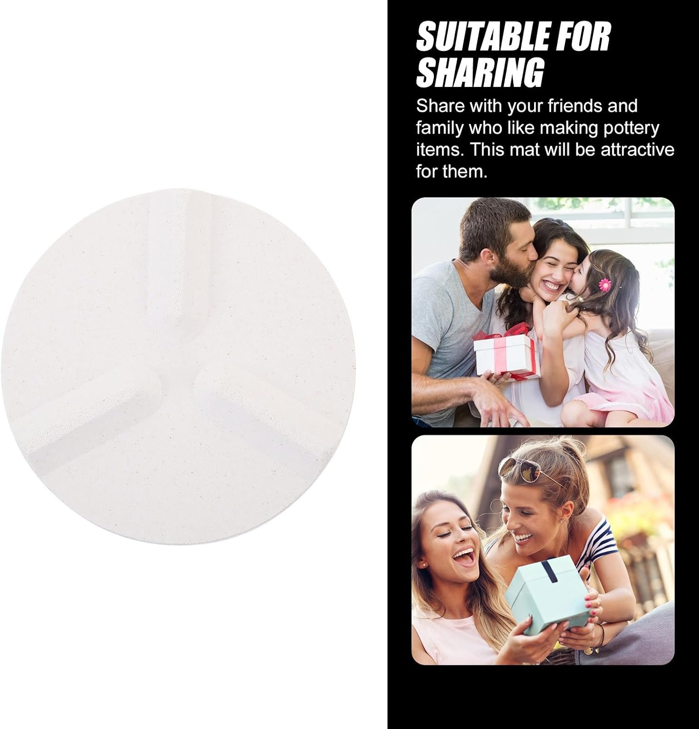 AUTSUPPL 2pcs Triangle Alumina Oxide Kiln Pads 6.5cm Ceramic Firing Supports Pottery Tools for Kiln Supporting and Clay Firing Accessories