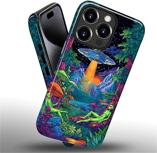 Miniatura 80 de Funda para iPhone 11 Pro Funda, Diseño de Patrón de Mosaico de Vidrio en Tono Verde - Protección Dual Híbrida Silicona + PC Duro Resistente a Golpes