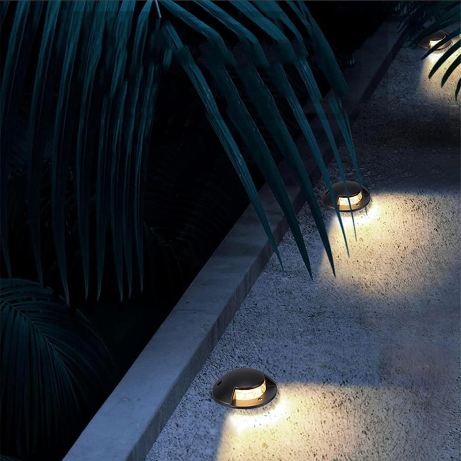 Luces LED Enterrada Para Exteriores, Lámpara De Paisaje De Suelo, Foco LED Para Exteriores Impermeable IP65, Iluminación De Caminos De Bajo Voltaje, Para Terraza(Yellow,12W)