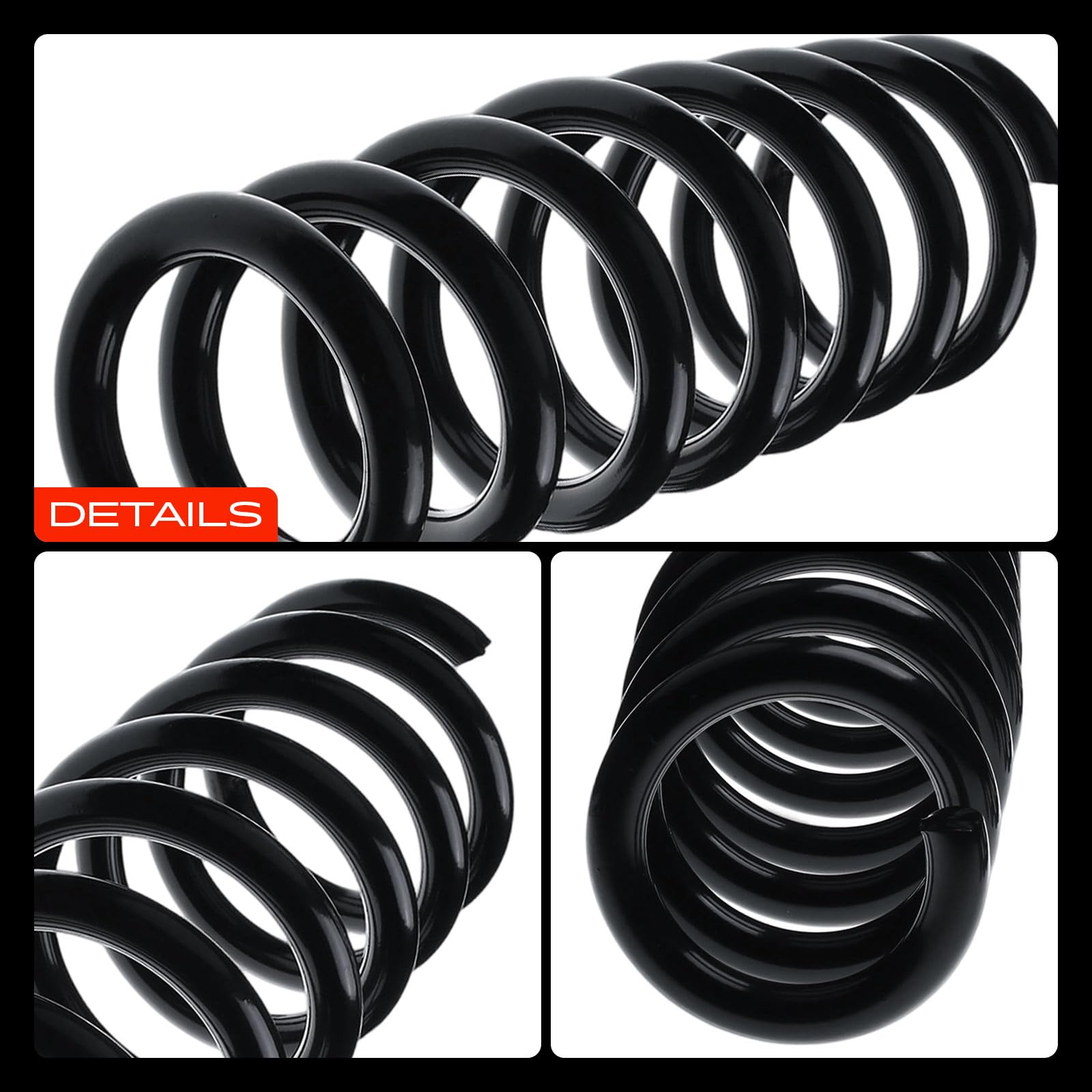 Frankberg 2x Ressort de suspension Compatible avec X5 E70 3.0d 3.0sd 4.8i xDrive xDrive30d xDrive35d xDrive40d xDrive48i 2006-2013 Remplacer# 31336779966,RA1127