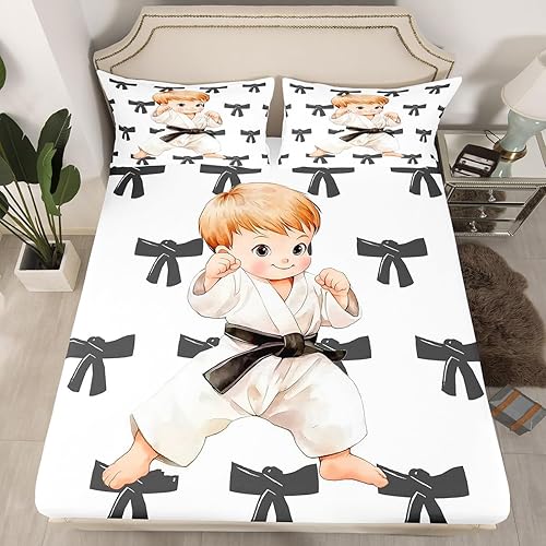 Miniatura 29 de Erosebridal Sábana bajera ajustable de moda de los años 90, tamaño individual para niños, adolescentes y adultos, sábanas de cama con cinta de radio