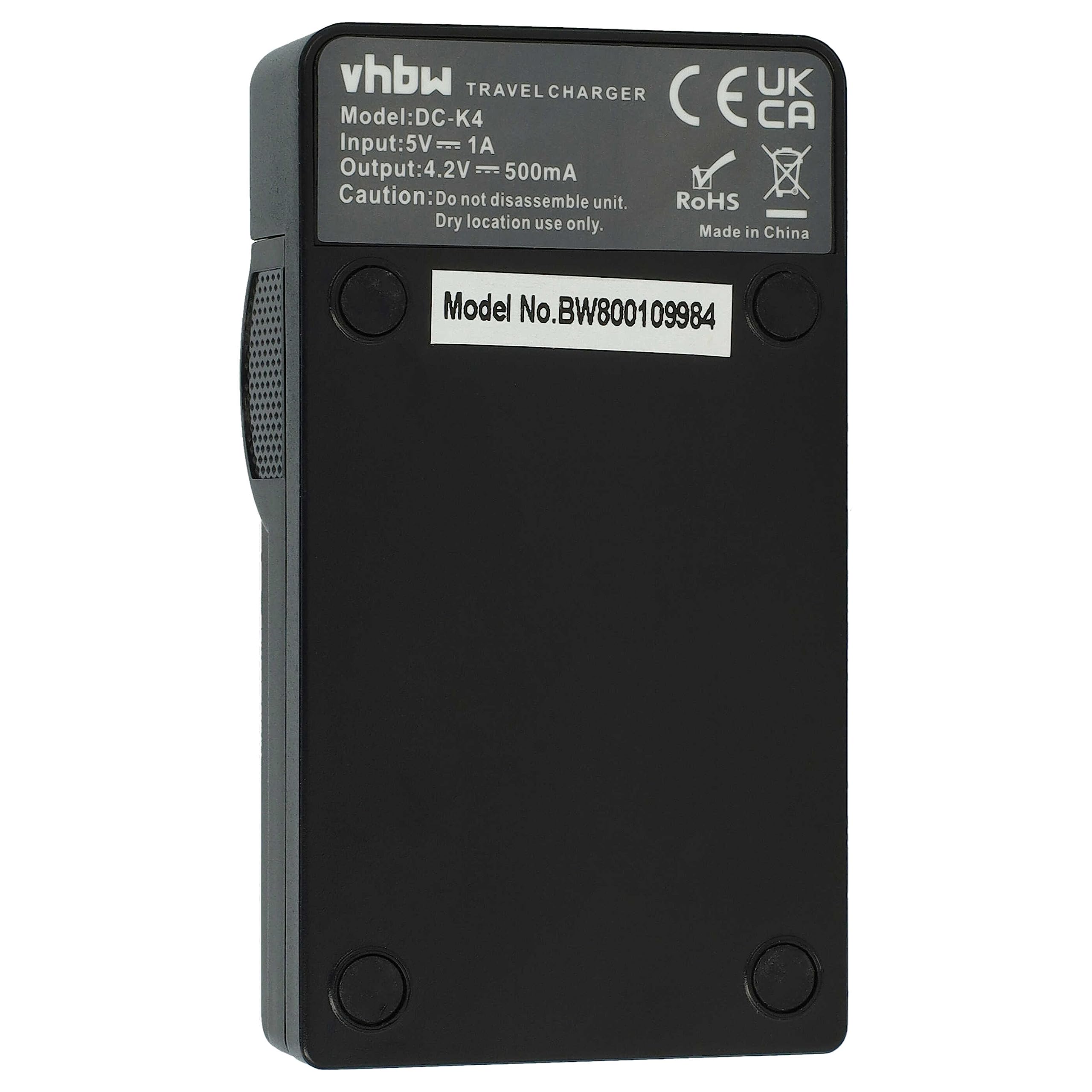 Vhbw Ladegerät Für Leica BP-DC14/BP-DC14E Akkus – Mit Netzteil & 12V Auto-Adapter, Ladeanzeige, 4,2V