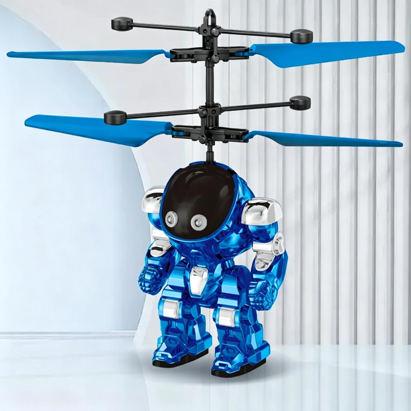 Flying Toys for Boys, Drones Toys for Ages 8-13 USB Charging, Induction Helicopter Hand Controlled with LED Light, Flying Orb Ball Indoor Outdoor Boys Girls Gifts 6-8 9 10 11 12+ Years Old - Blue