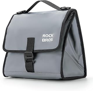 ROCKBROS Adjustable 4L-7L Bike Bag for Brompton Folding Bike, Insulated Lunch Bag Waterproof Front Storage Crossbody Bag