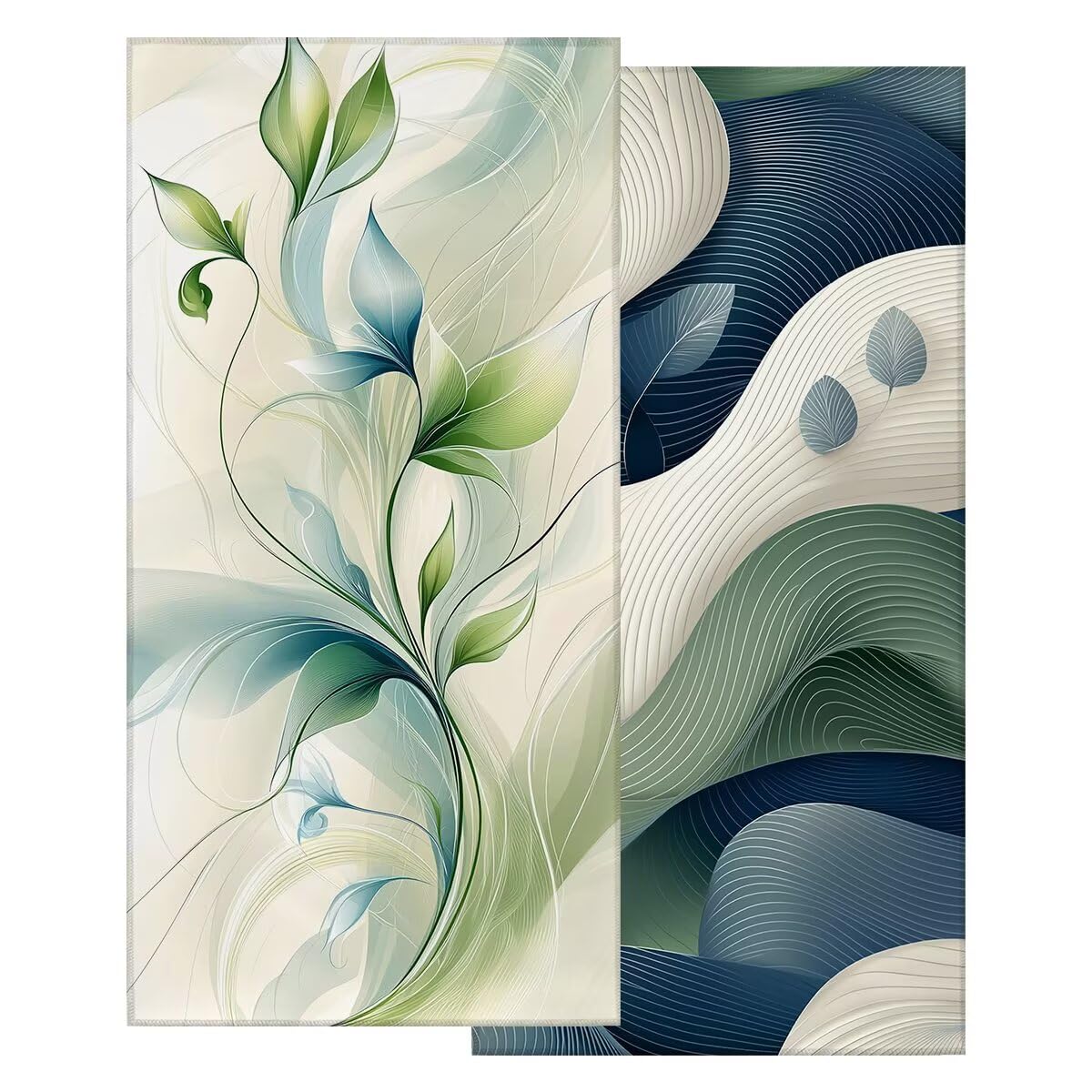 Juego de 2 Toalla Playa Grande 80x160 cm, Secado Rapido Toalla Microfibra Gimnasio, Antiarena Toallas de Playa Moda, Grande Ligera Compacta Toallas Microfibra Mujer Hombre para Viaje Piscina -5090