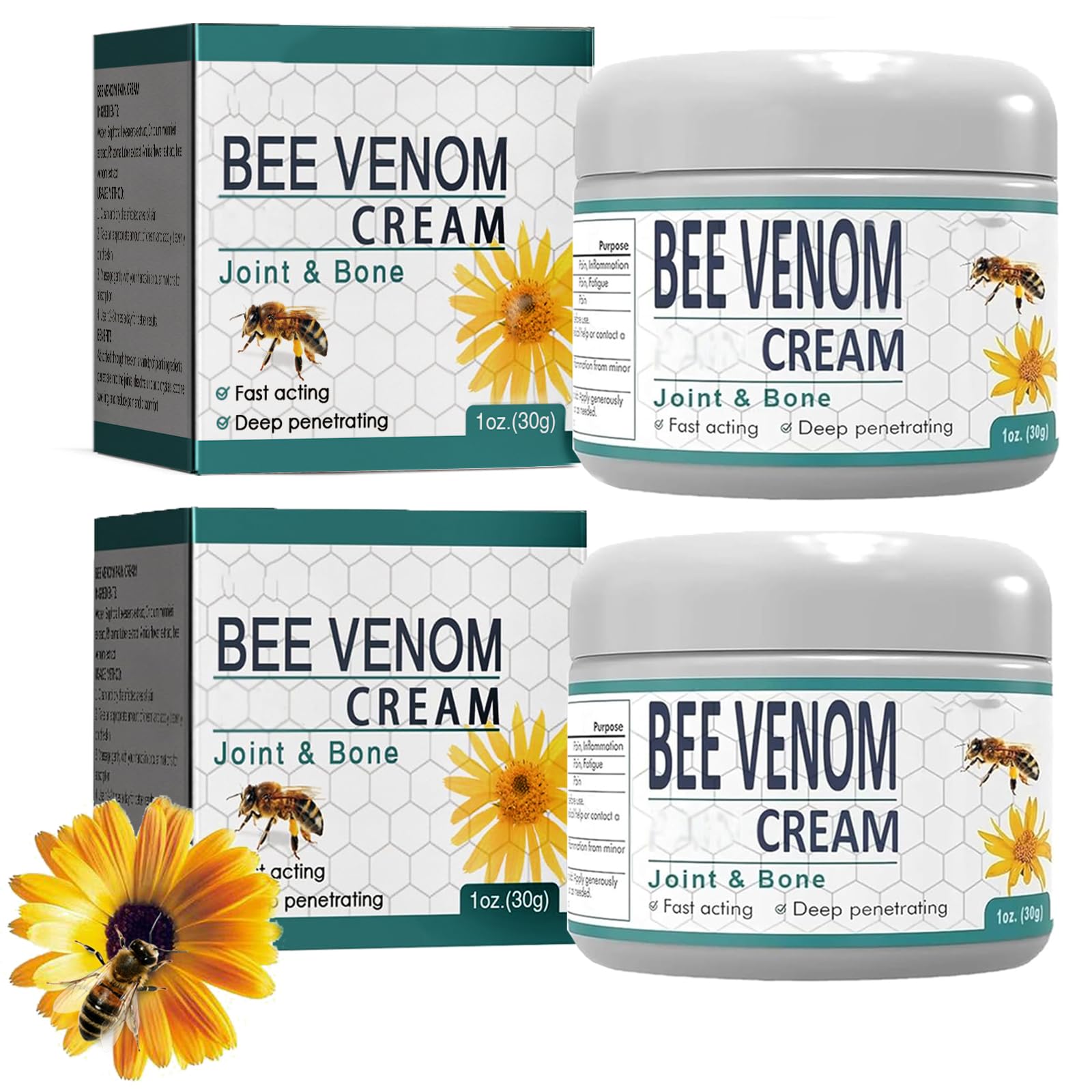 2Pcs Bees Venom Cream (C)