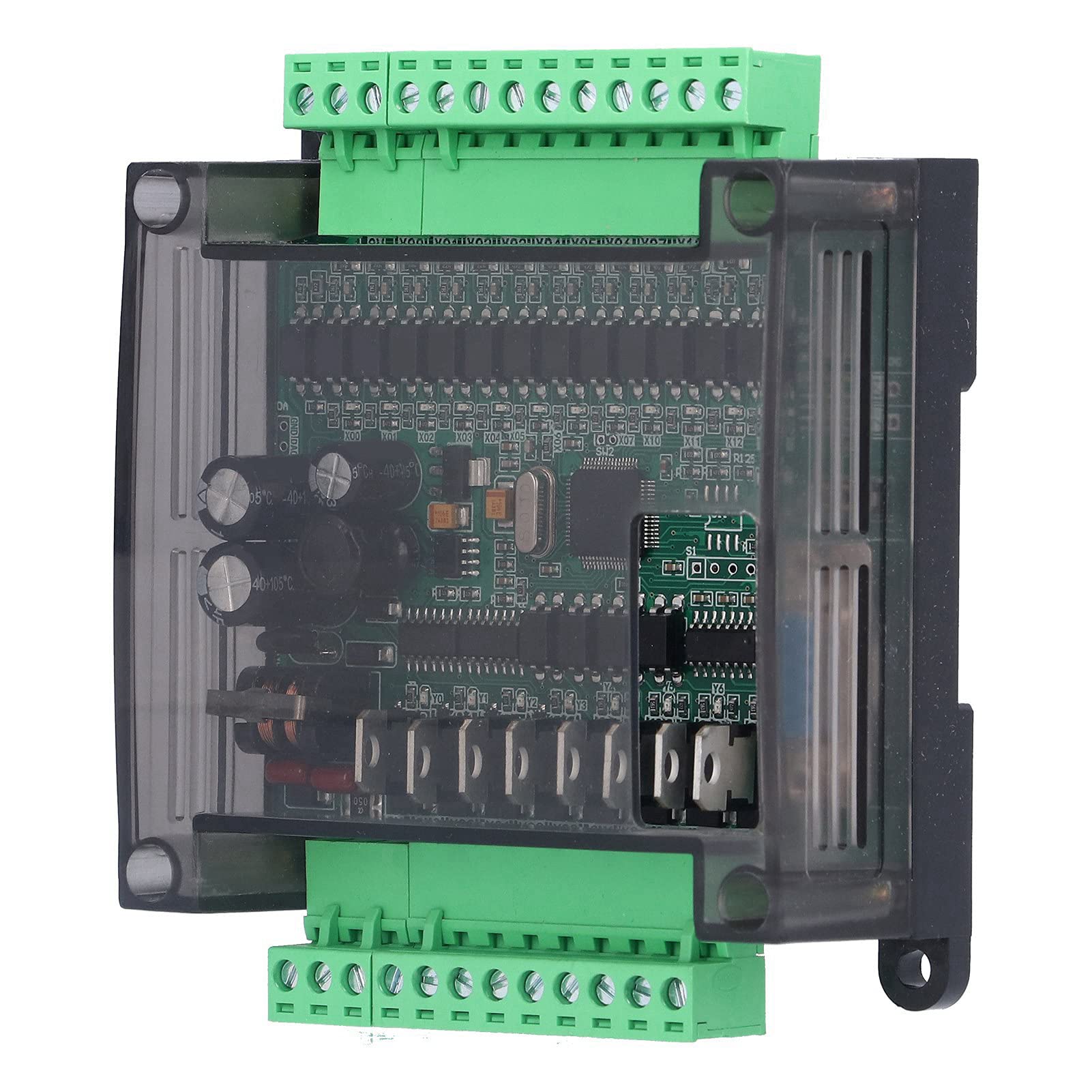 Modulo Controller Logico con Uscita a Transistor della Scheda di Controllo PLC 2N20MT con capacità di Memoria di 8000 Passaggi per Motori Passo-passo e Valvole Idrauliche (aggiungi conchiglia)