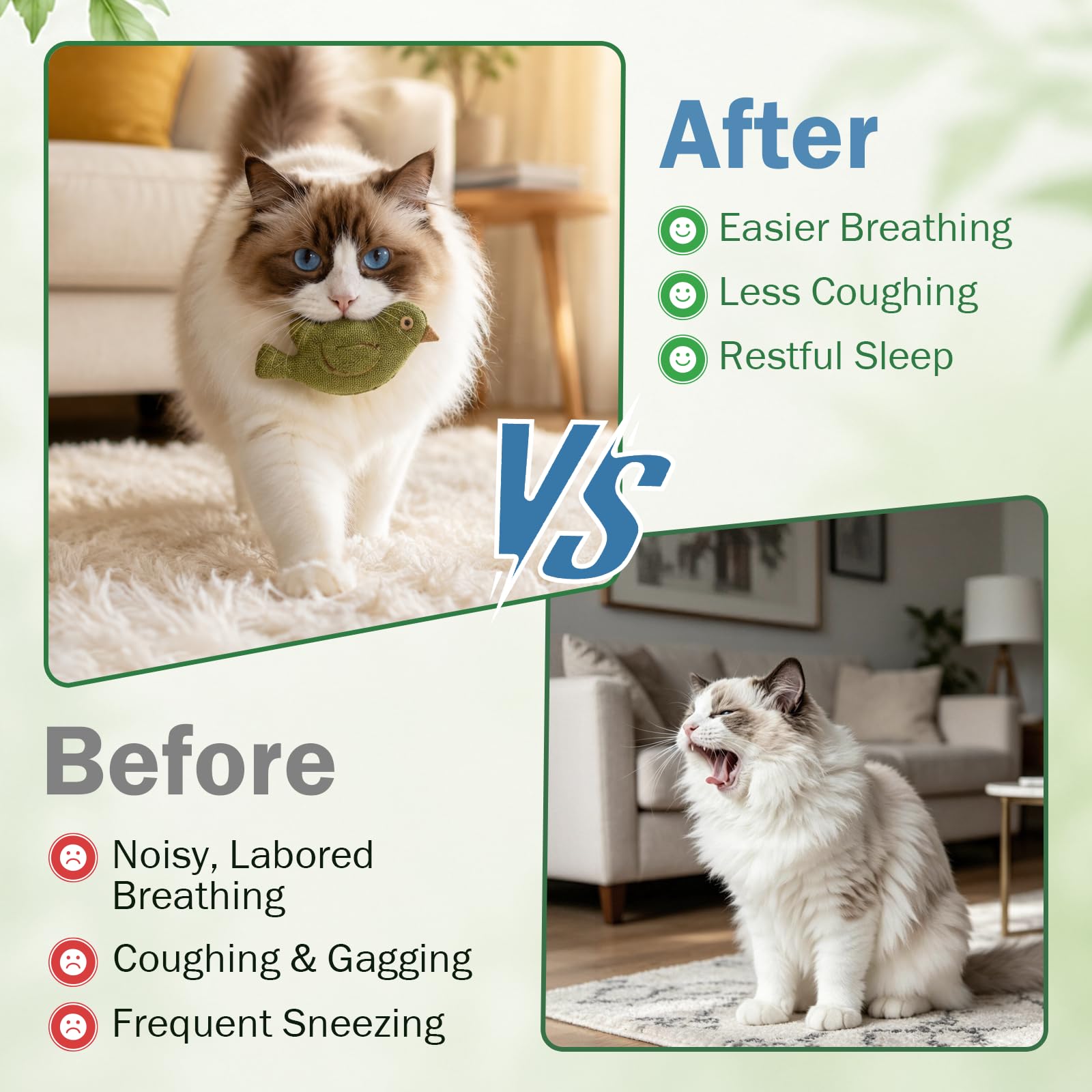 Cat Respiratory Support, Breathe Easy for Cats, Relieves Sneezing, Coughing — Amazon image 4