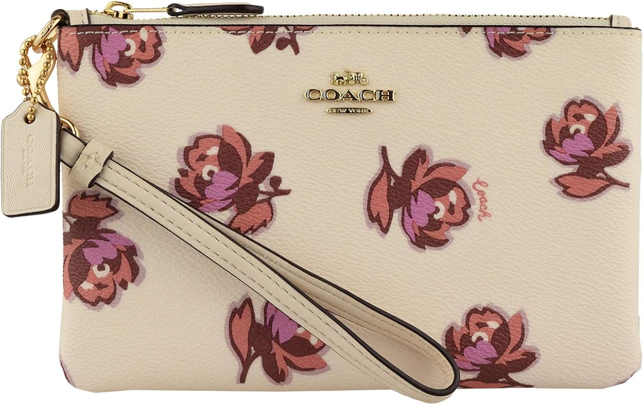 新入荷 Coach コーチ ポーチ ホワイト ピンク ローズ 花柄 リストレット ポーチ バニティ Zir Clinic 新入荷 Coach コーチ ポーチ ホワイト ピンク ローズ 花柄 リストレット ポーチ バニティ Zir Clinic