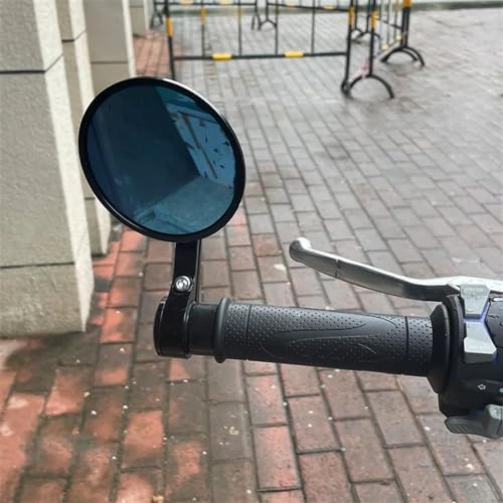 Lusterka tylne motocykla, dla Ducati, dla Scrambler 400 800 1100 2014-2019 1 para 7/8 22Mm koniec kierownicy Retro końcówka kierownicy lusterko wsteczne Cnc Lusterko wsteczne (Black)