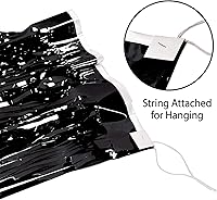 Vista 4 de Cortina colgante con flecos metálicos para decoración de fiestas