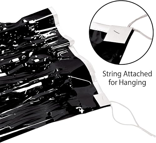 Miniatura 4 de Cortina colgante con flecos metálicos para decoración de fiestas