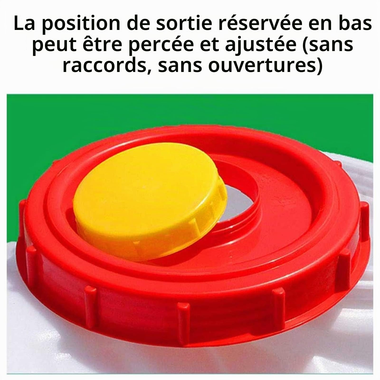 Bidon d'eau de qualité alimentaire en plastique Stockage de seaux pour camping, randonnée et urgence (Size: 25L)