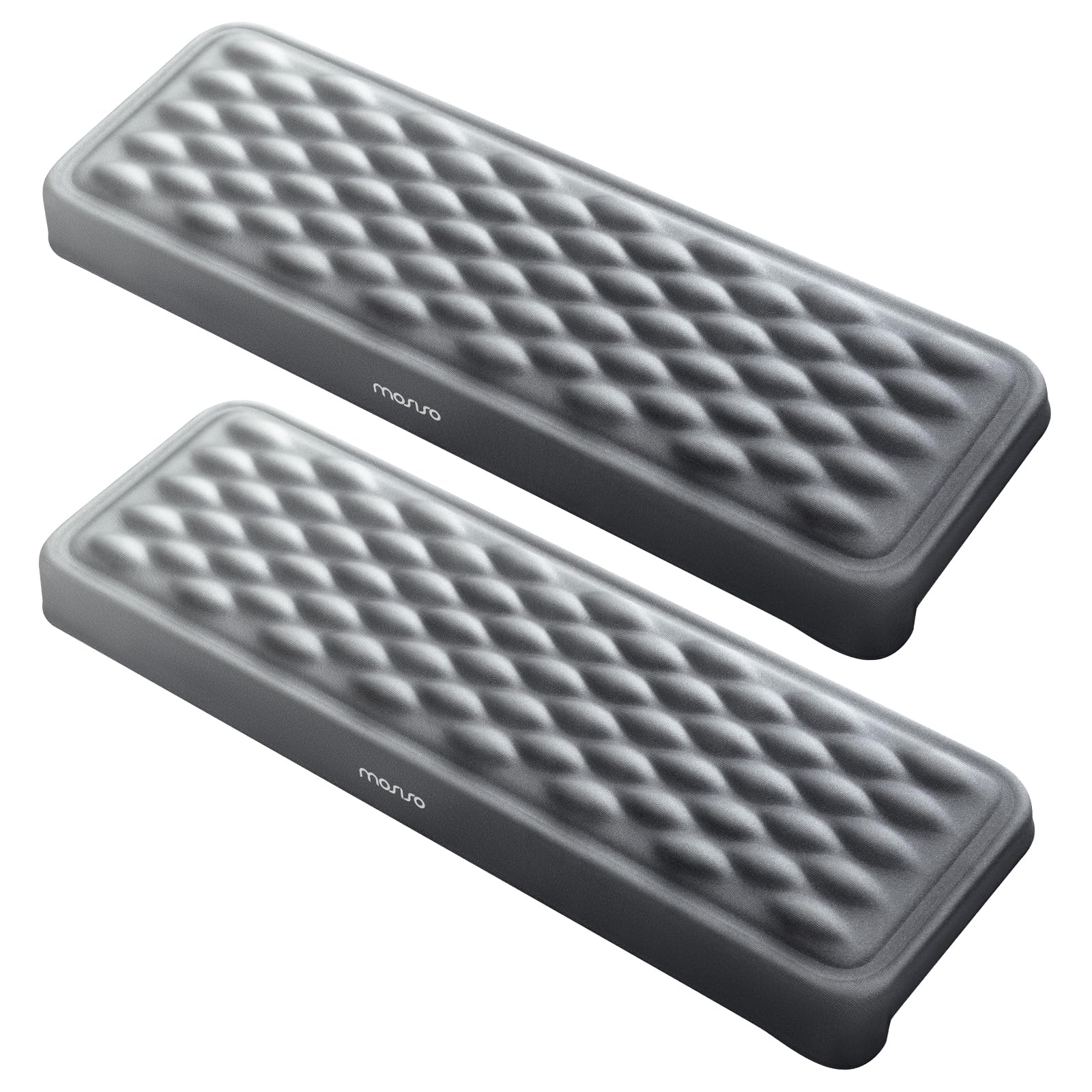 MOSISO 2 Pcs Arm Rest for Desk, L-Shaped Desk Elbow Pad for Desk, Black