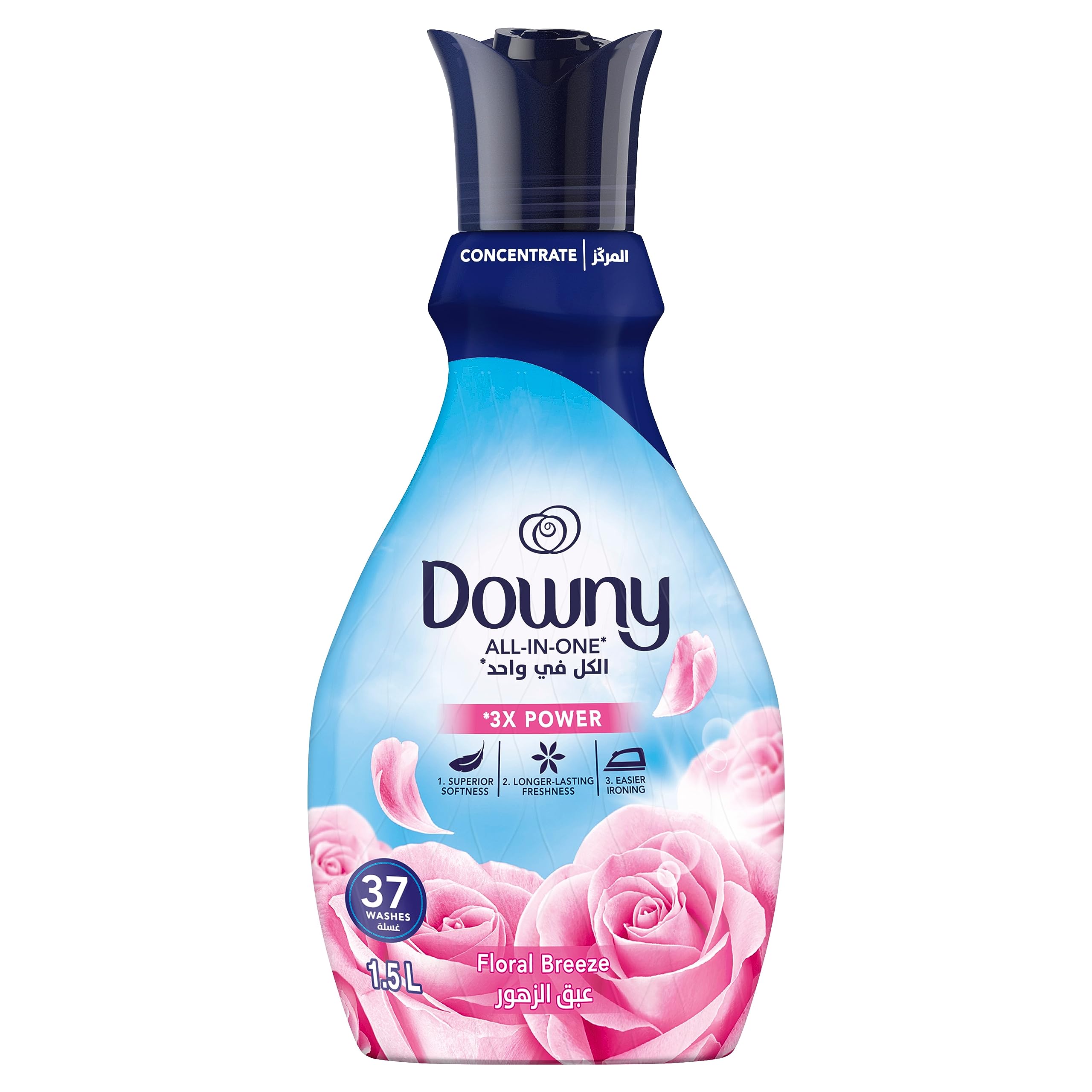 Downy Concentrate Fabric Softener, Floral Breeze, 1.5L