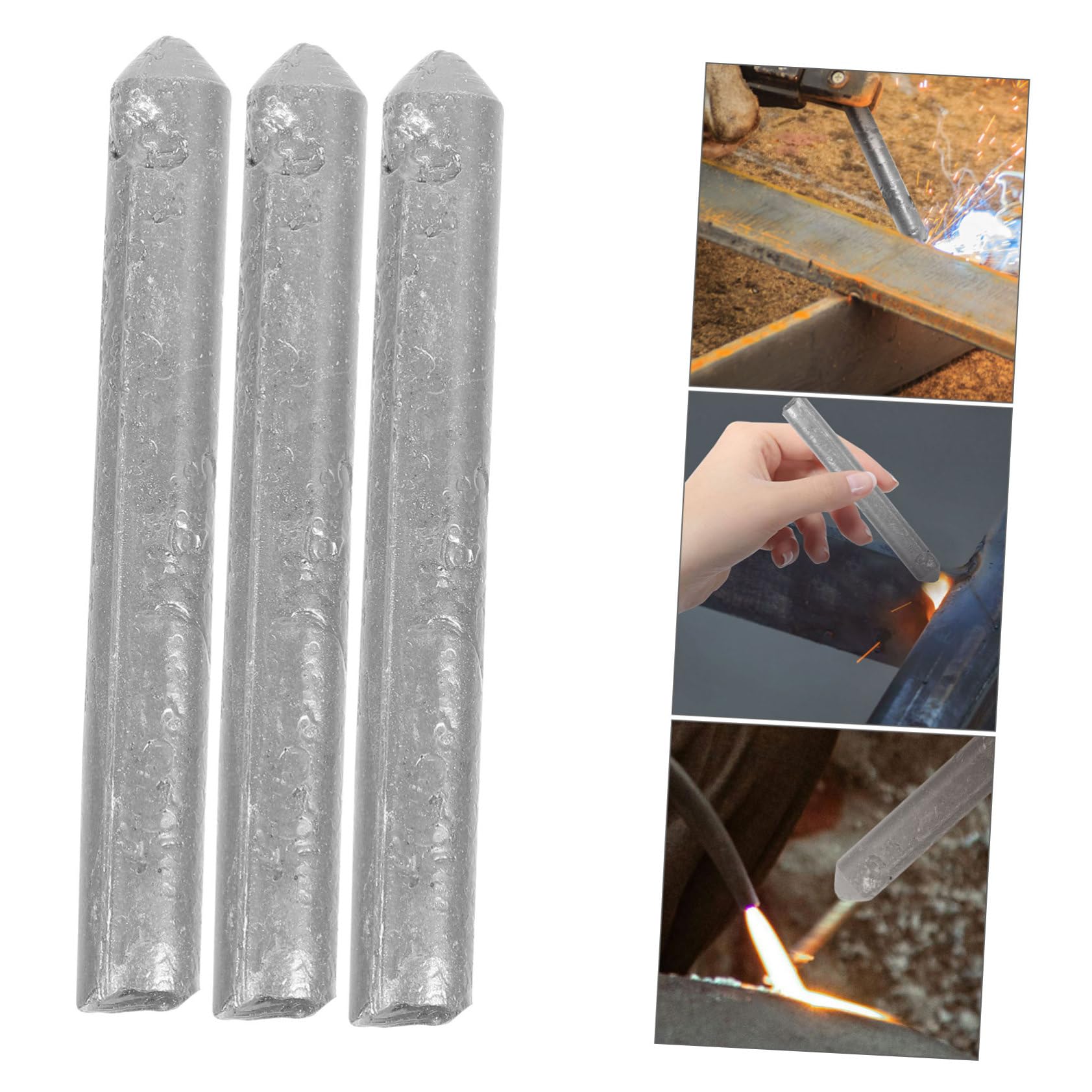 WOONEKY 6 Pack Universal Aluminum Welding Rods Multipurpose for Metal Iron Stainless Steel Aluminum Welding Sticks