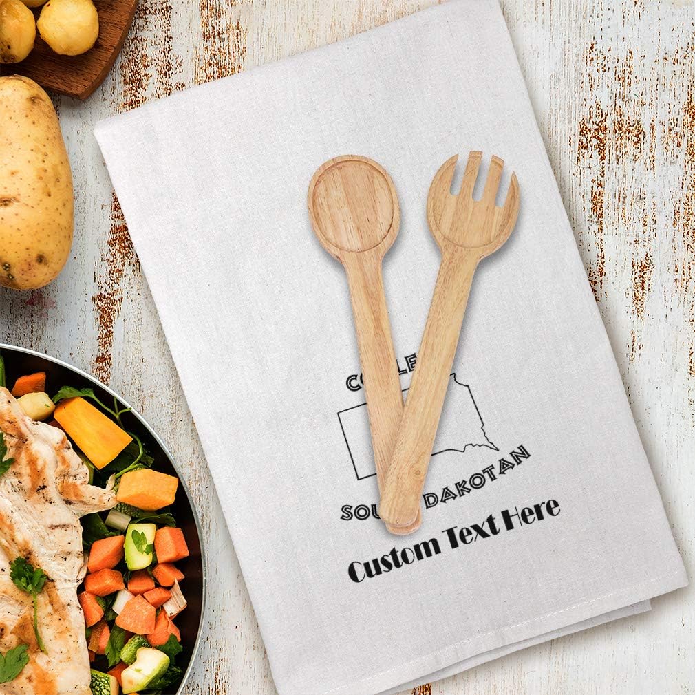 Custom Decor Flour Kitchen Towels Coolest South Dakotan Dakota States Coolest Cleaning Supplies Dish Towels Personalized Text Here