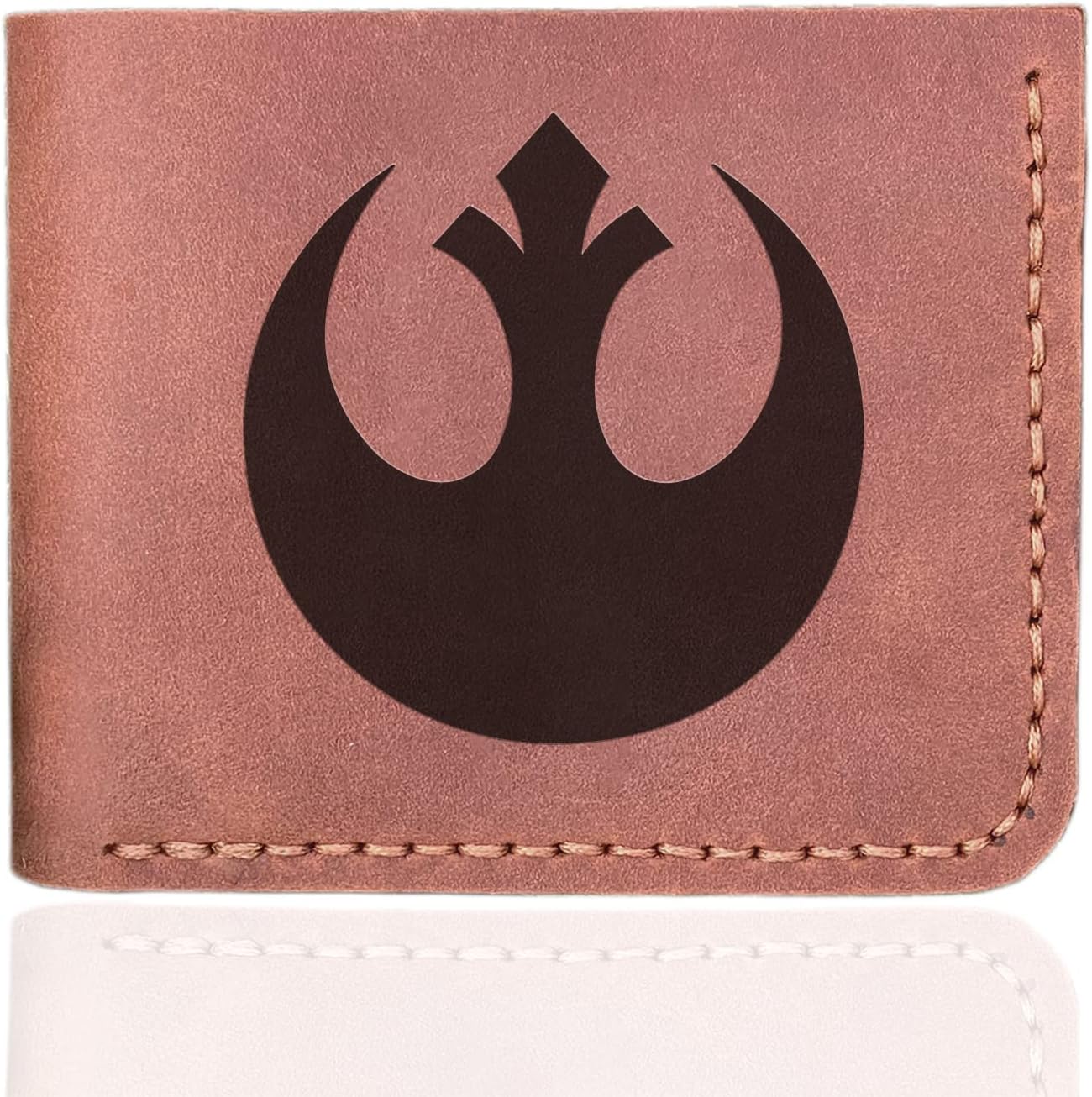 Rebel Alliance Wallet Gift for Him, Personalized Mens Leather Wallet, Gift For Father, Custom Leather Wallet Handmade, Husband Gift, Boyfriend Gift
