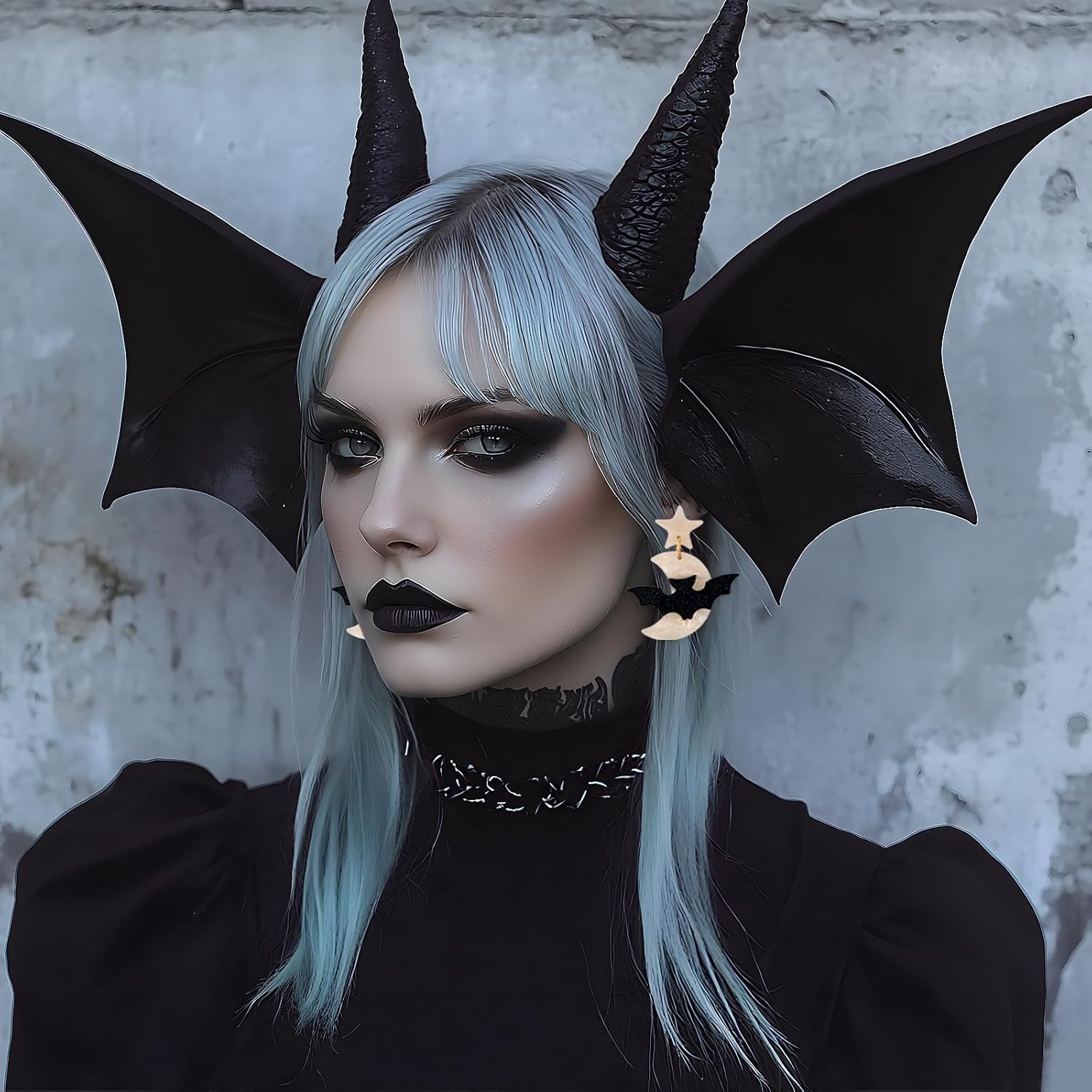 Halloween Earrings for Women Bat Ghost Pumpkin Drop Dangle Earrings Cute Acrylic Halloween Holiday Costume Jewelry - Image 5