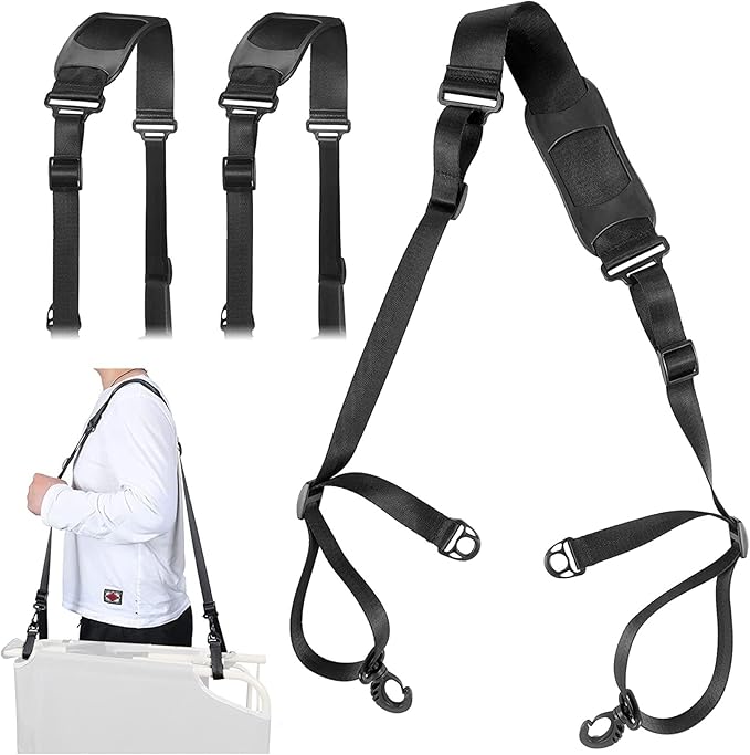 BigTron (2 Pack Beach Chair Carry Strap With Buckle Design for Folding