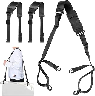 BigTron (2 unidades) Silla de playa con correa de transporte plegable ajustable para playas, camping, mochileros, picnics, al aire libre y otros artículos