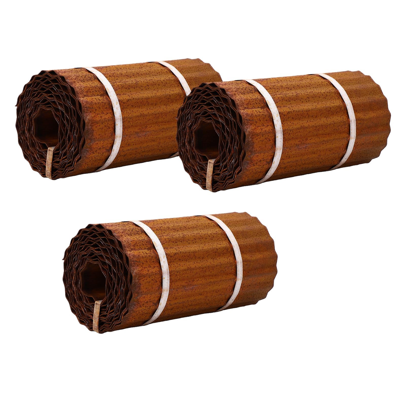 Hyuduo Bordure de Jardin Ondulée Couleur Rouille, Liseron Métallique