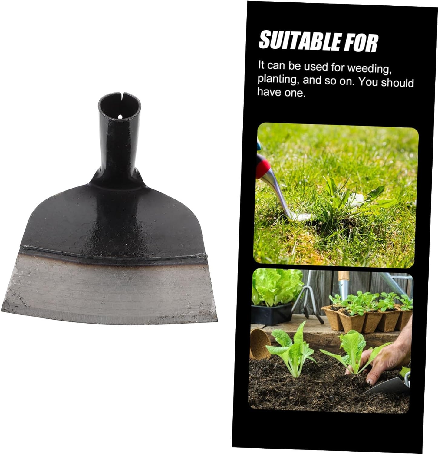 Heavy Duty Hand Hoe Tool for Gardening and Weeding Garden Hoe for Efficient Soil Loosening and Backyard Maintenance