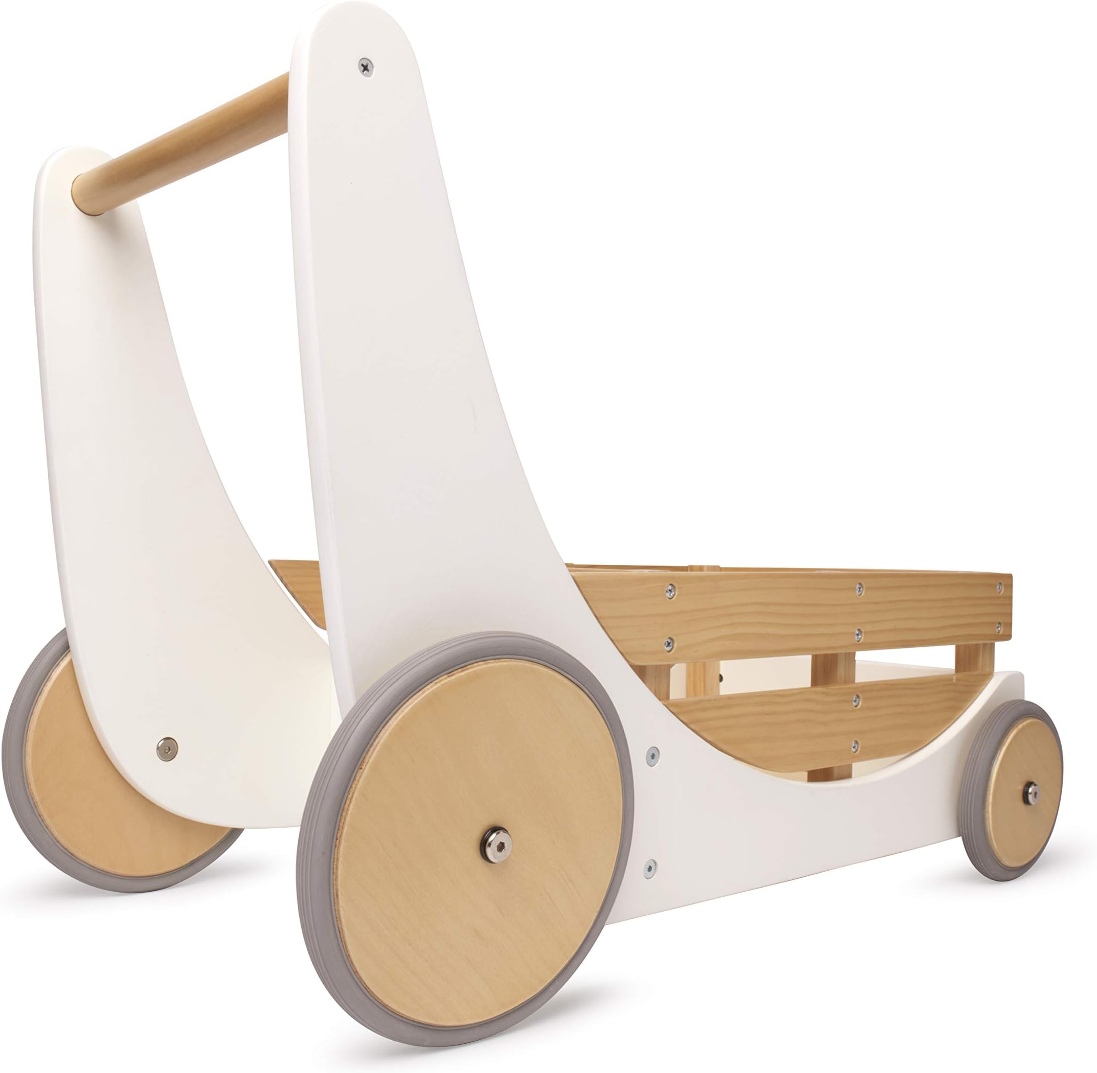 Kinderfeets, Toy Box, 2-in-1 Toy Storage and Walker with Bamboo Accent, Convenient and Classy Design
