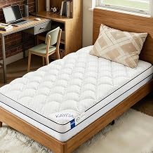 Kayfia 3 Inch TwinXL Memory Foam Mattress Topper for Back Pain, White