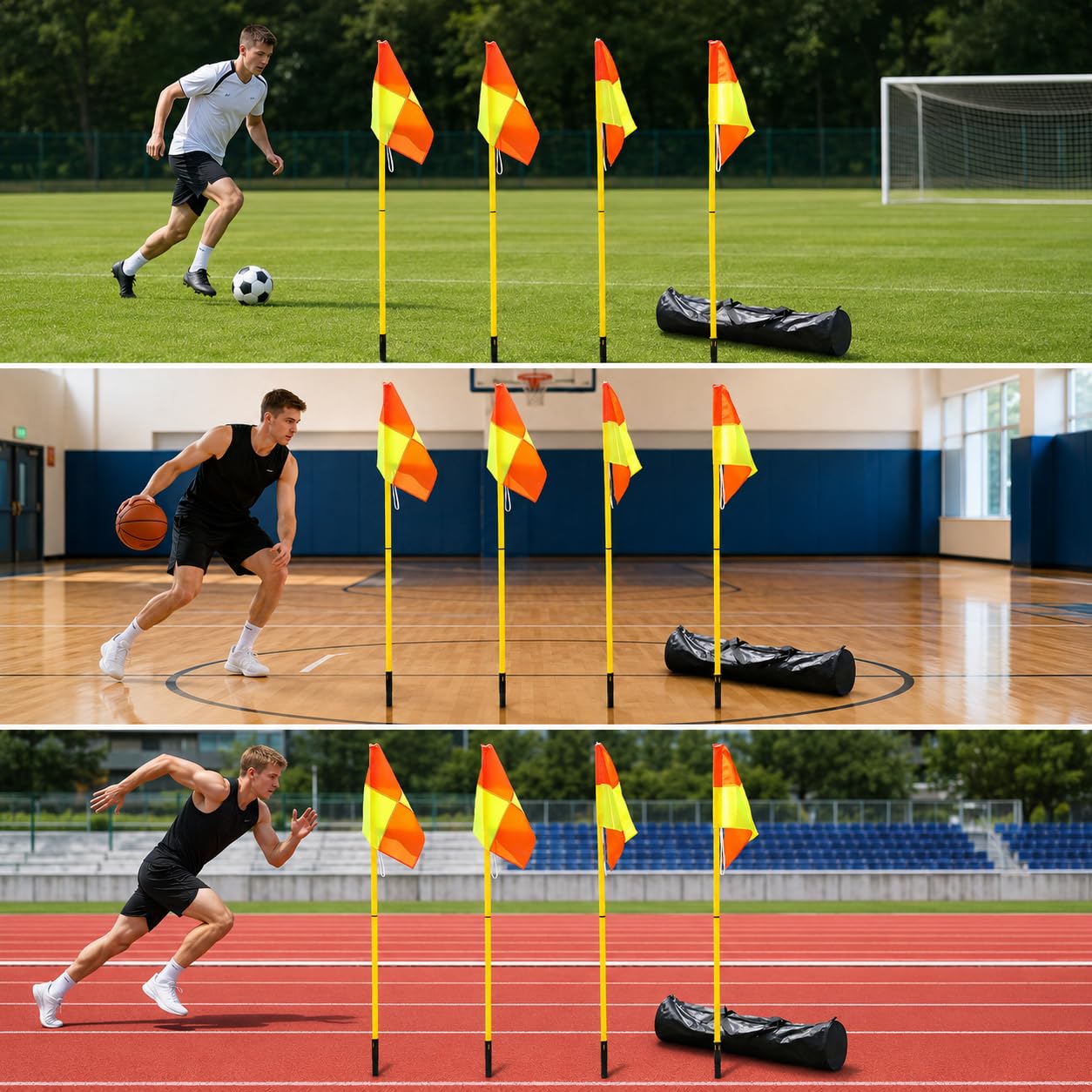 Agilità Calcio, Attrezzatura | Materiale metallico, Slalom Calcio, Sessioni all'Aperto, Per Appassionati Fitness