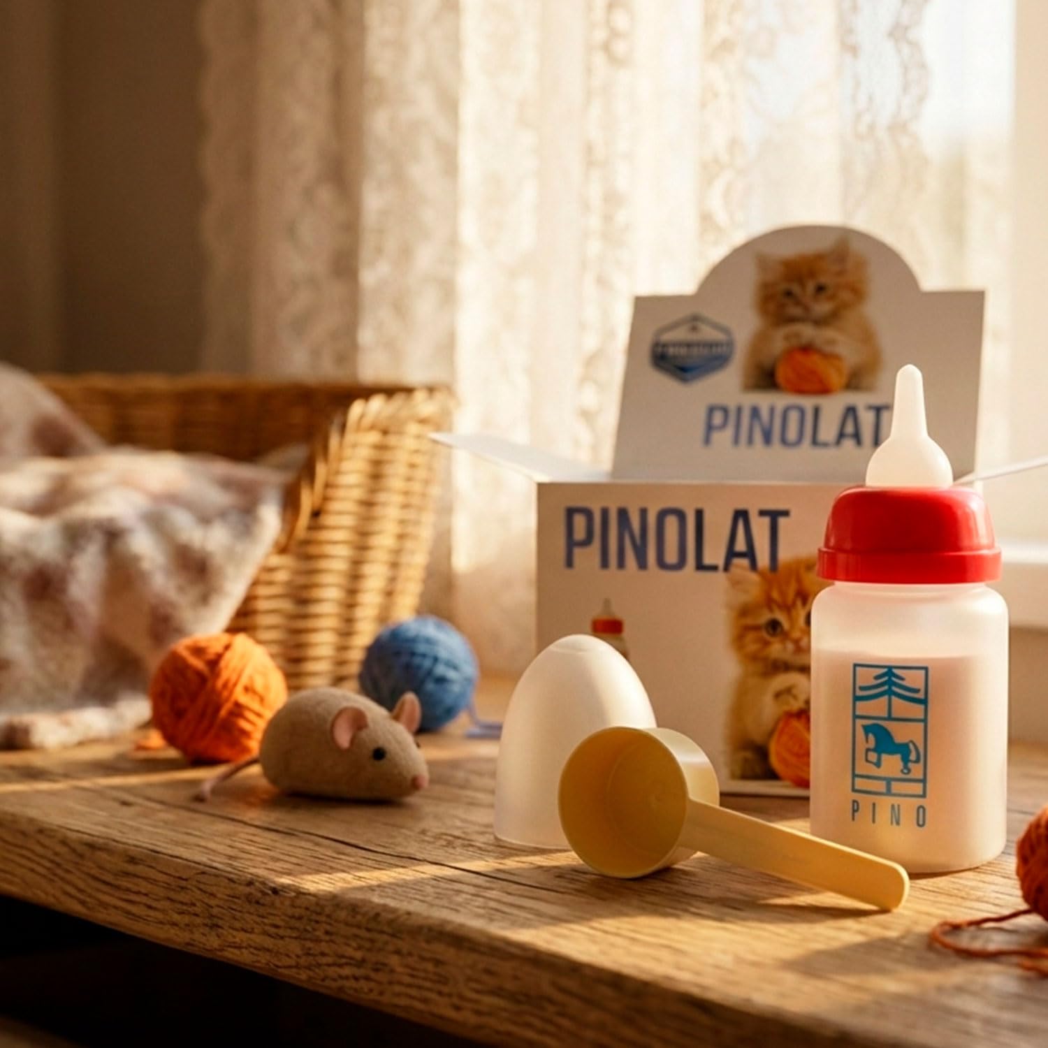Laboratorios Pino Pinolat Felis Calostro Leche Maternizada para Cachorros de Gato con 2% Calostro – Lactancia Alternativa o Suplementaria – 30 Sobres Monodosis de 10 g