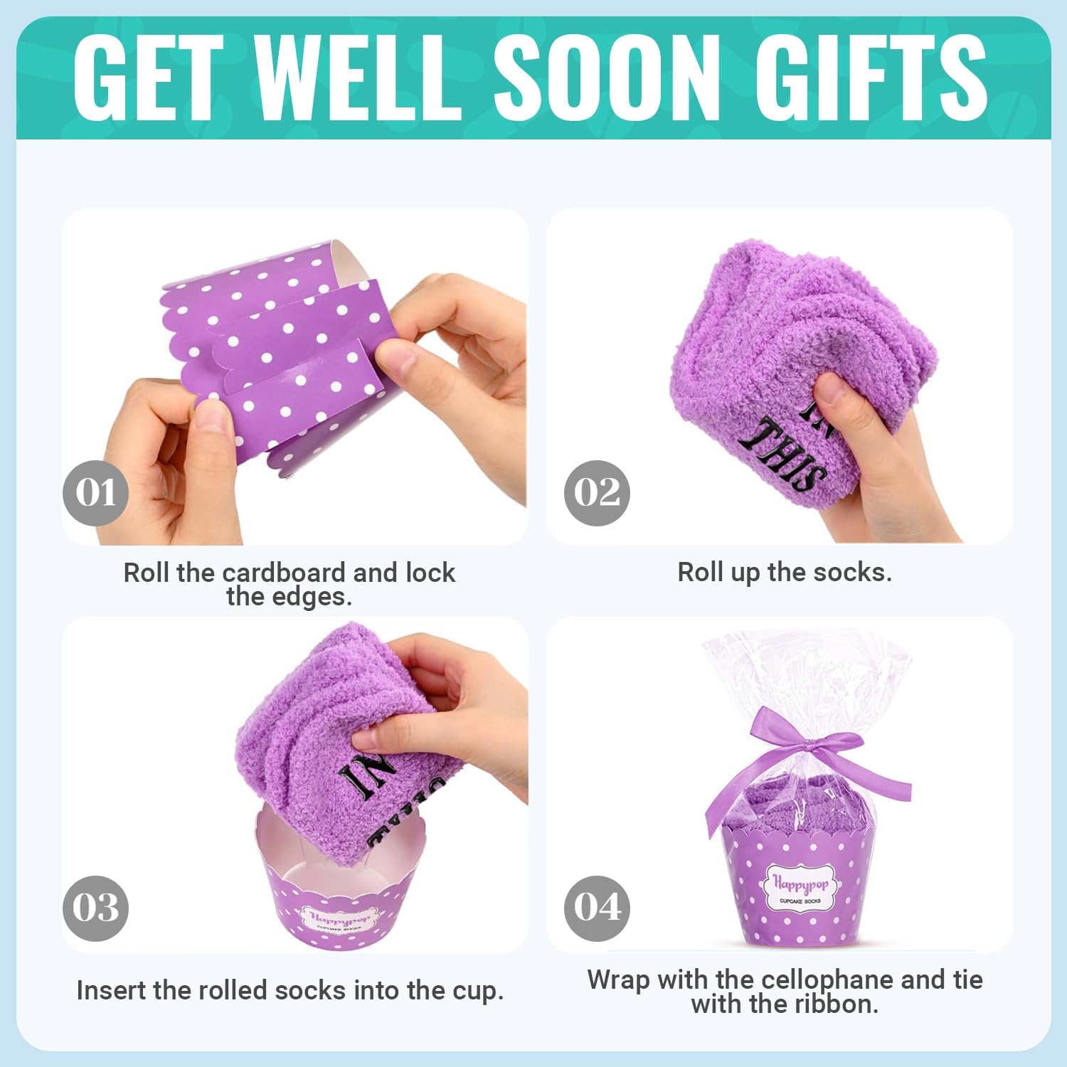 HAPPYPOP Breast Cancer Sock Women - Gift for Cancer Awareness Chemo Comfort Patient Survivor - Image 4