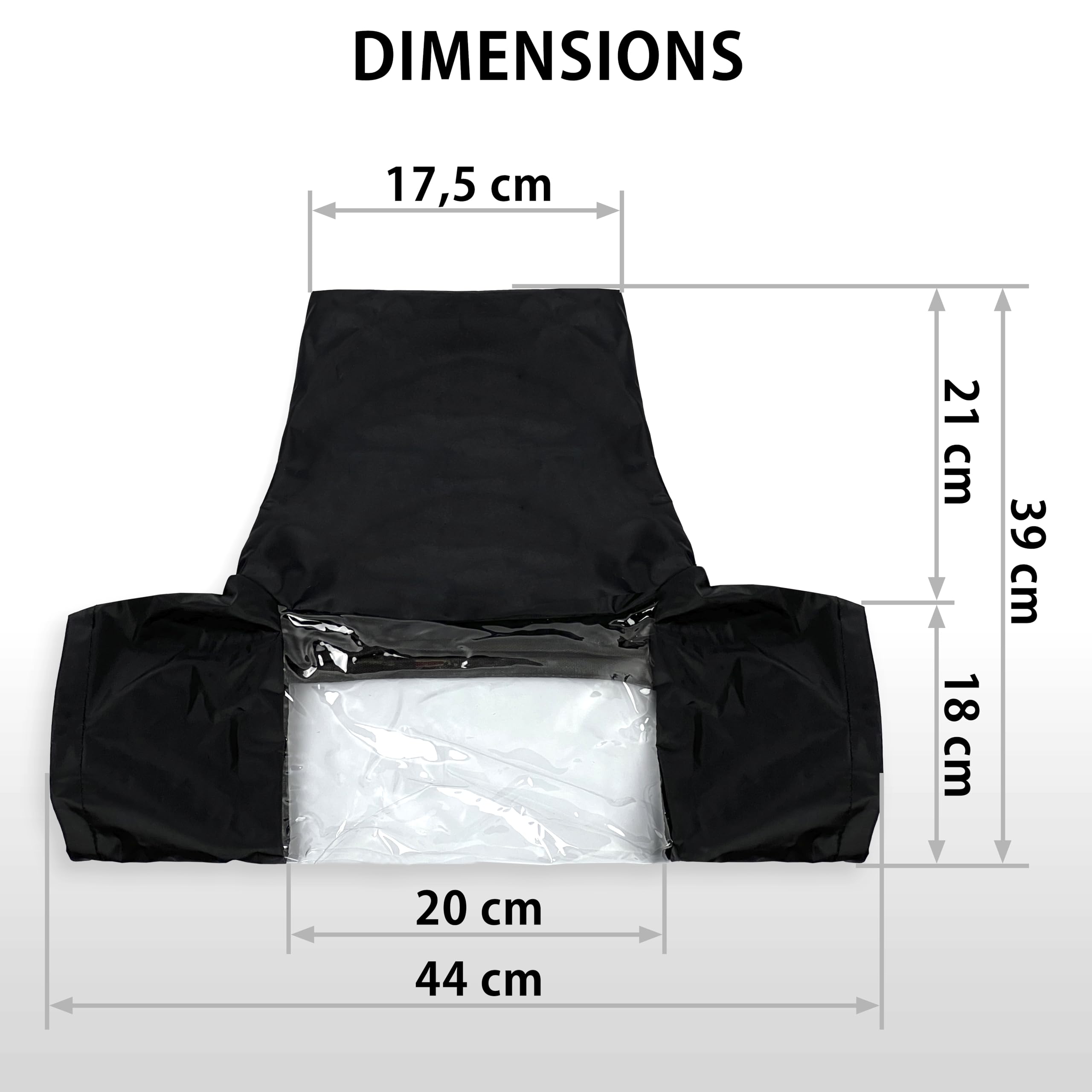MyGadget Cover Antipioggia per Macchina Fotografica [con finestra trasparente] - Per Obiettivi fino a 18 cm ⌀ - Copertura per fotocamera reflex Nikon | Canon