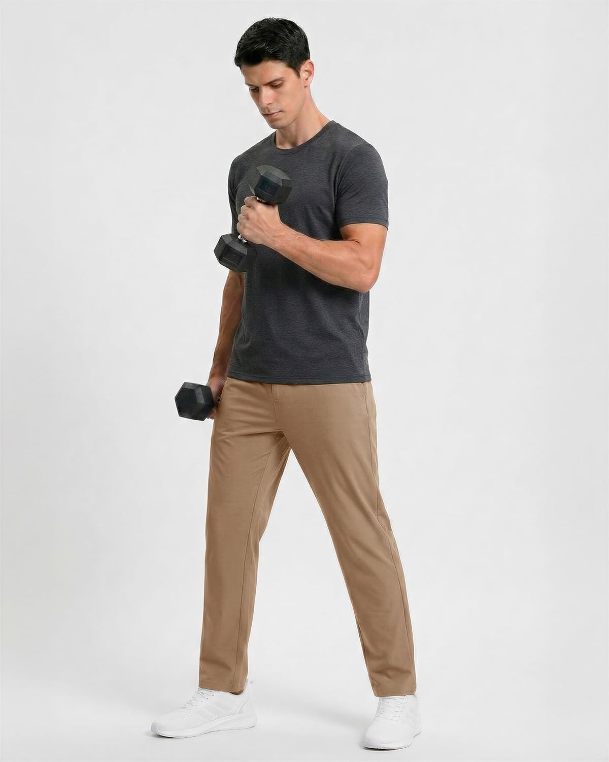 Boladeci Men's Joggers Lightweight Quick Dry Pants Athletic Hiking Workout Elastic Waist Sweatpants with Pockets - Image 3