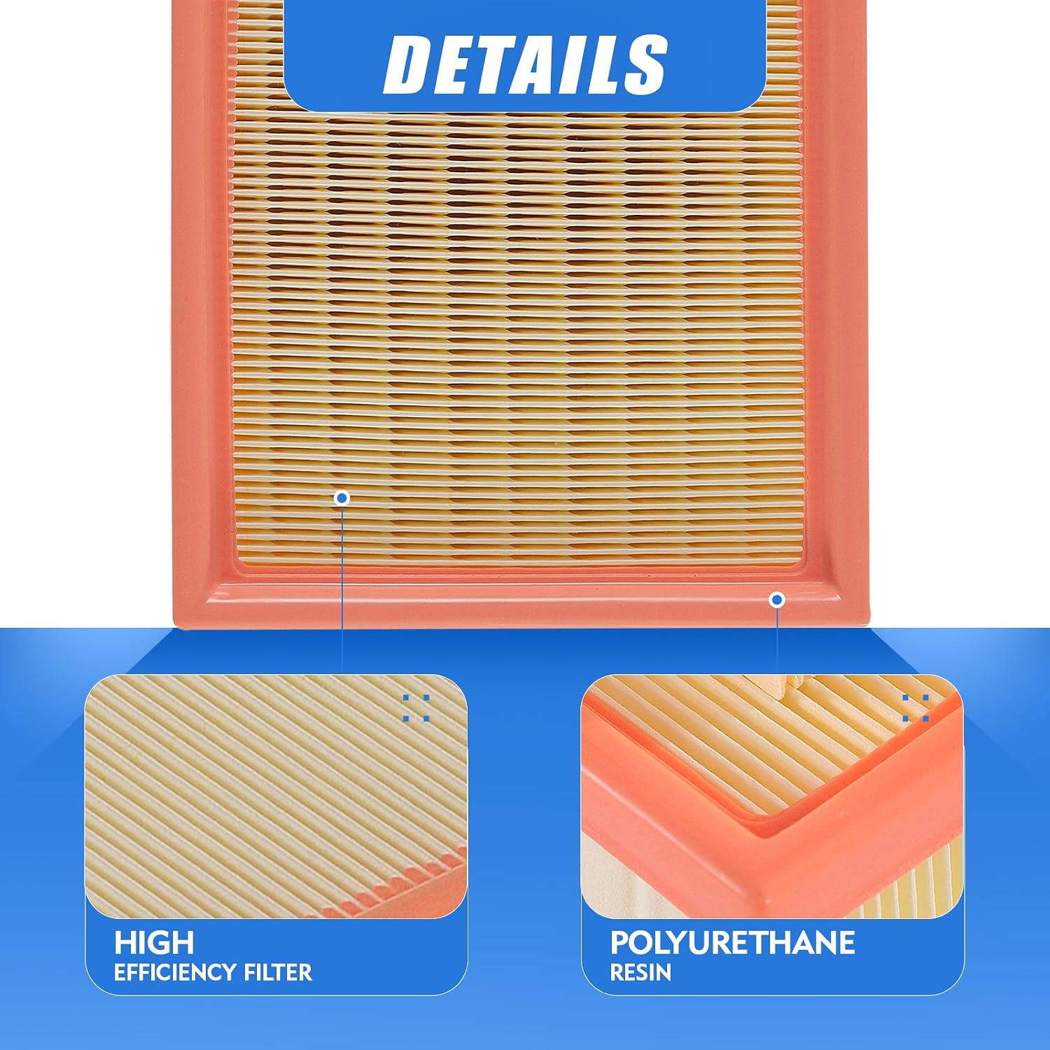 2PCS 13721730946 Engine Air Filter For BMW 1992-2010 320I 323 SERIES 323i 325 328CI 328I 328IS 330 520 525 528 528I 530 728 M3 X3 Z3 Z4 2.0L L6 2.2L 2.5L 2.8L 3.0L 3.2L C25114 C 25 114/1 46320