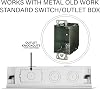 Legrand - إدارة الكابلات OnQ ، الضميمة الهيكلية للوسائط ، الضميمة داخل الجدار ، صندوق المسرح المنزلي التلفزيوني ، صندوق التخزين المتوقف ، الغرض المزدوج ، 9 بوصة ، أبيض (ENP0900-NA)