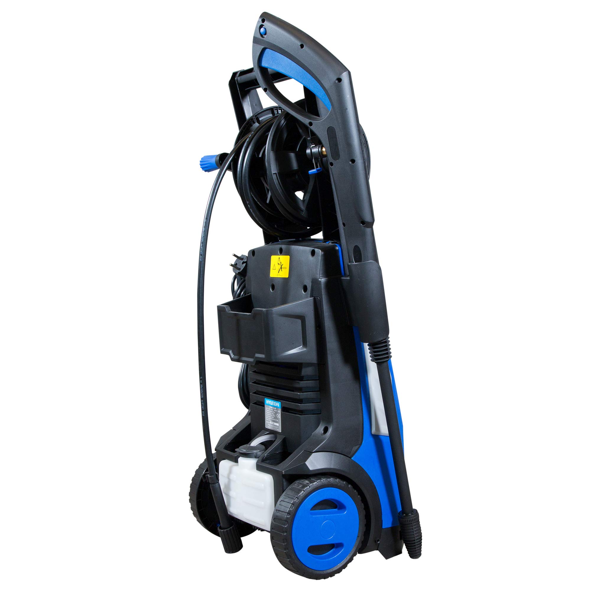 Hyundai Hidrolimpiadora Eléctrica 130 Bar Potente para Limpieza Exterior y Hogar - Limpiadora a Presión Compacta con Lanza Turbo y Detergente - Hidrolavadora Fácil de Usar Serie Hobby